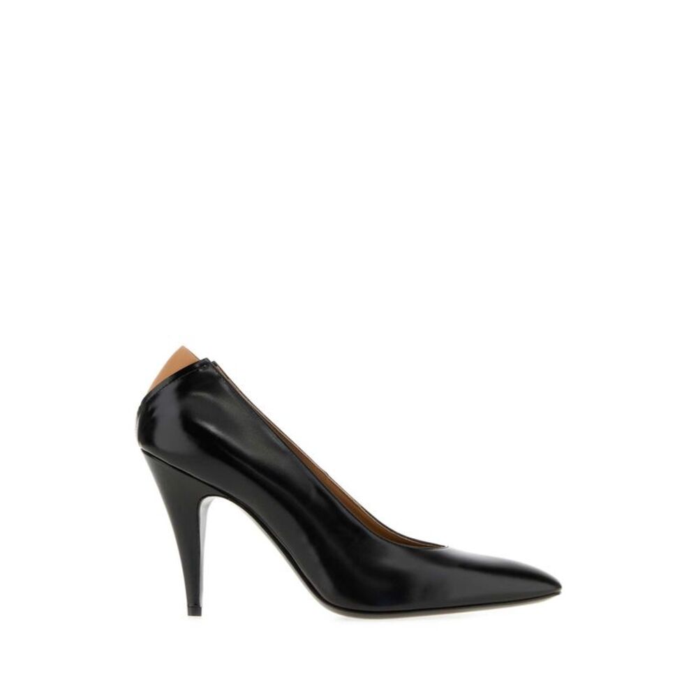 Jil Sander Women Black Leather Alma Pumps